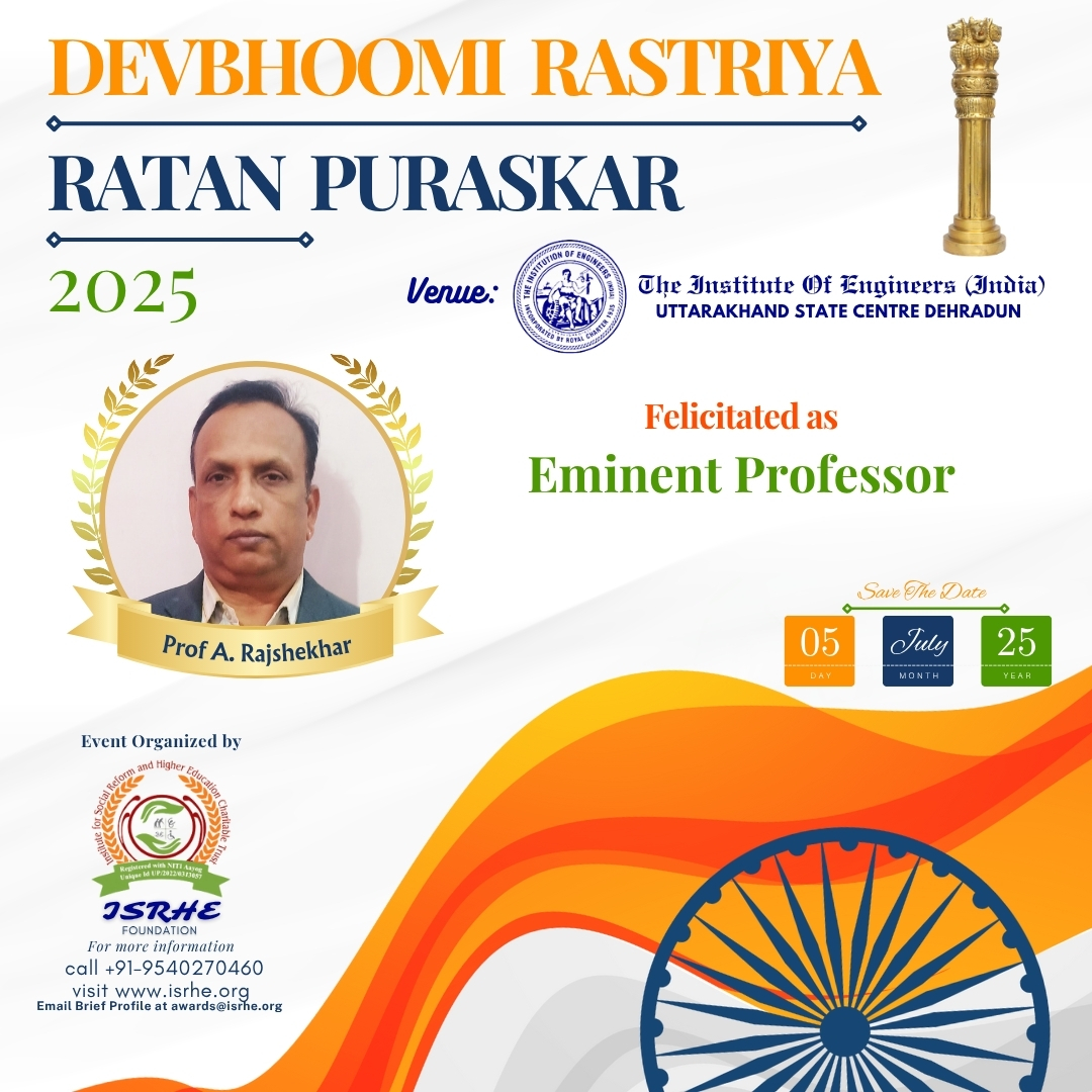 Prof. A.Rajshekhar